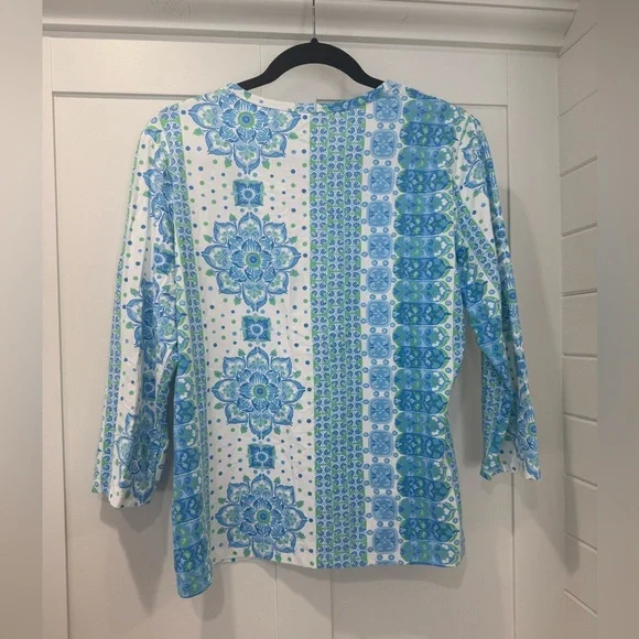 J. McLaughlin Aida 3/4 Sleeve Top - Picture 2 of 4